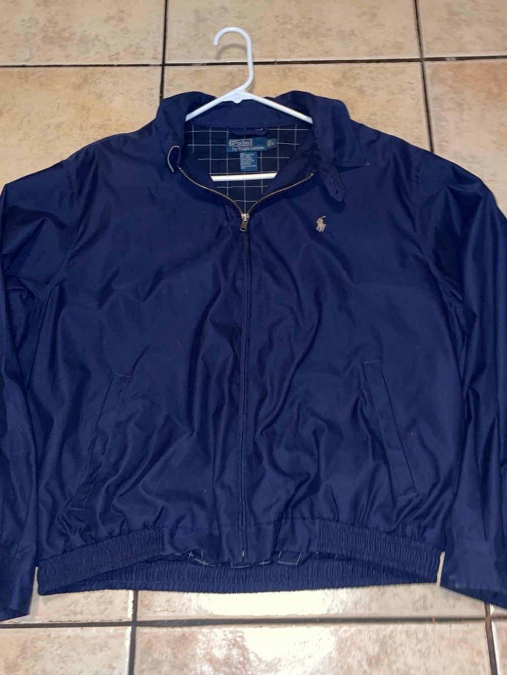 Ralph Lauren Navy Zip-Front Lightweight Jacket